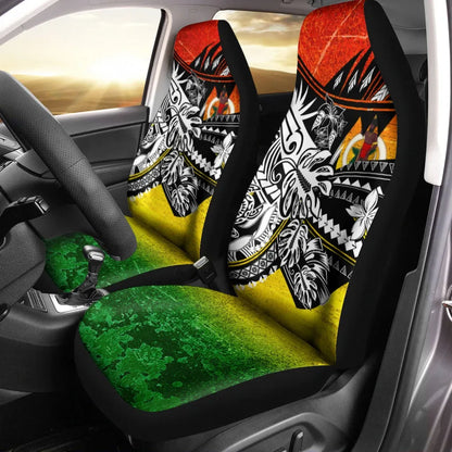 Vanuatu Car Seat Cover - The Flow OF Ocean Reggae Color