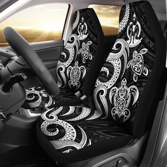 Vanuatu Car Seat Covers - White Tentacle Turtle