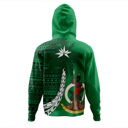 Vanuatu Hoodie Coat Of Arms Tree Coconut