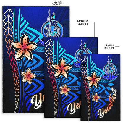 Vanuatu Custom Personalised Area Rug - Vintage Tribal Mountain