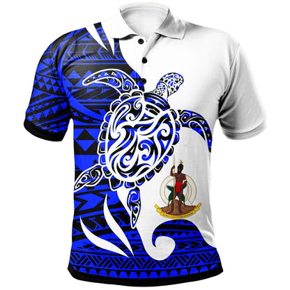 Vanuatu Custom Personalised Polo Shirt - Mega Turtle