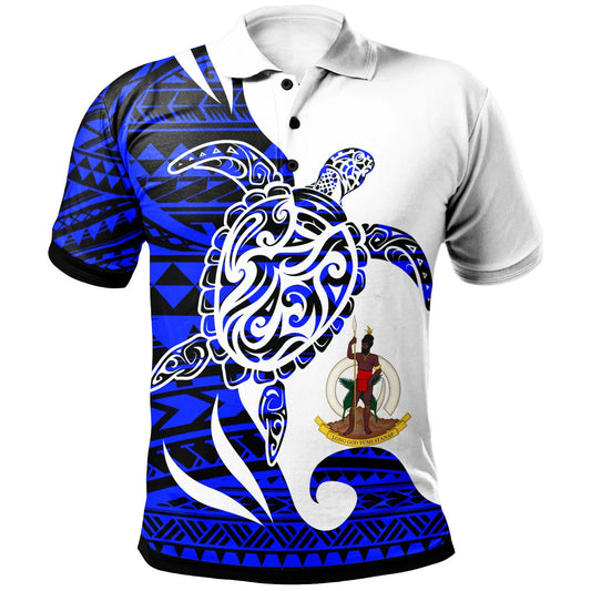 Vanuatu Custom Personalised Polo Shirt - Mega Turtle
