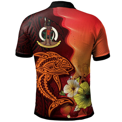 Vanuatu Custom Personalised Polo Shirt - Tribal Tuna Fish