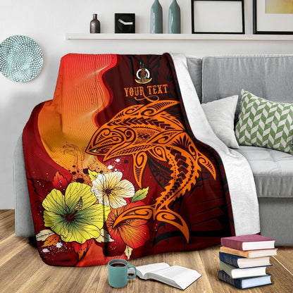 Vanuatu Custom Personalised Premium Blankets - Tribal Tuna Fish