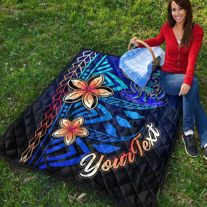 Vanuatu Custom Personalised Premium Quilt - Vintage Tribal Mountain