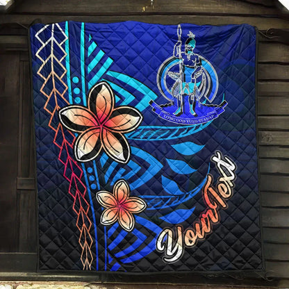 Vanuatu Custom Personalised Premium Quilt - Vintage Tribal Mountain