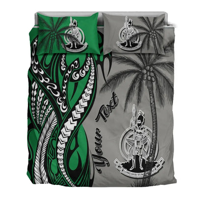 Vanuatu Custom Personalized Bedding Set - Classical Coconut Tree