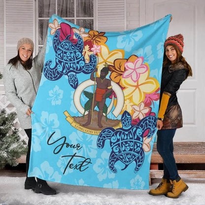 Vanuatu Custom Personalised Premium Blanket - Tropical Style