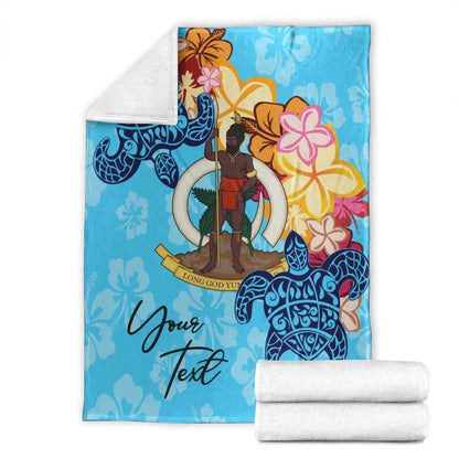 Vanuatu Custom Personalised Premium Blanket - Tropical Style
