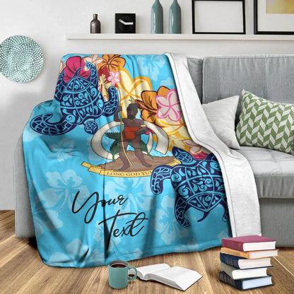 Vanuatu Custom Personalised Premium Blanket - Tropical Style
