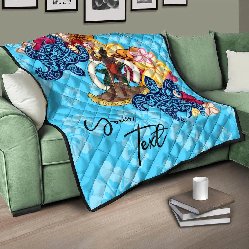 Vanuatu Custom Personalised Premium Quilt - Tropical Style