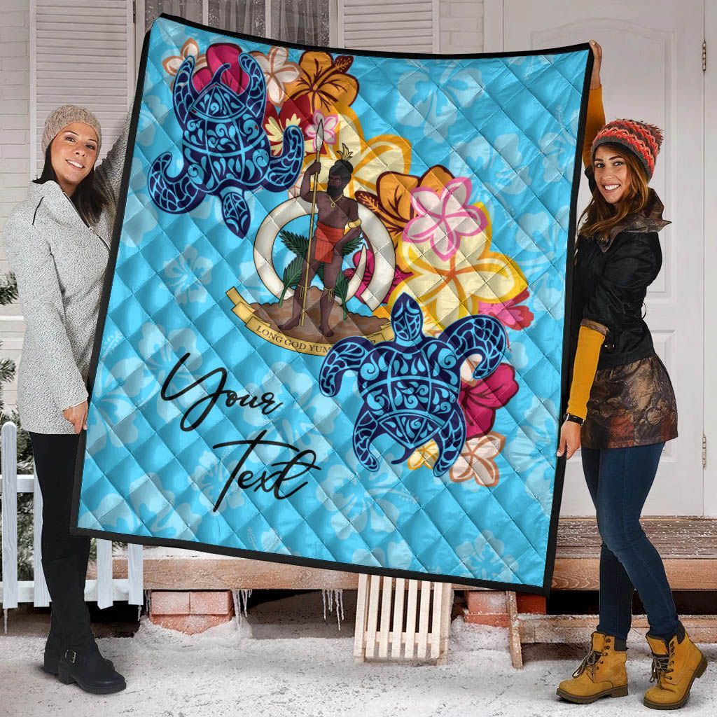 Vanuatu Custom Personalised Premium Quilt - Tropical Style