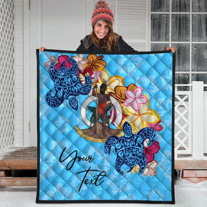 Vanuatu Custom Personalised Premium Quilt - Tropical Style