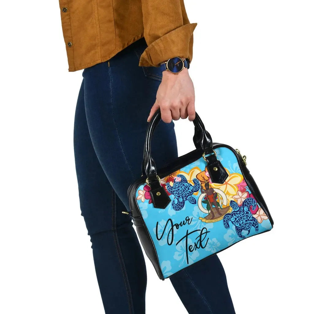 Vanuatu Custom Personalised Shoulder Handbag -Tropical Style