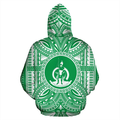 Vanuatu ll Over Hoodie - Vanuatu Coat Of rms Polynesian Flag Color