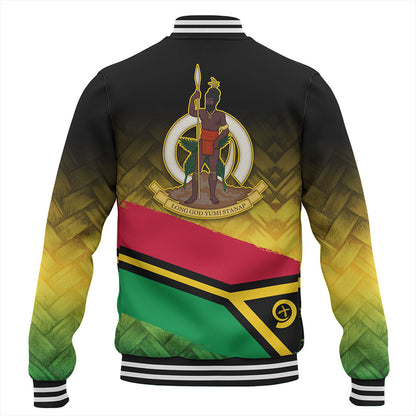 Vanuatu Baseball Jacket Flag Lauhala Style