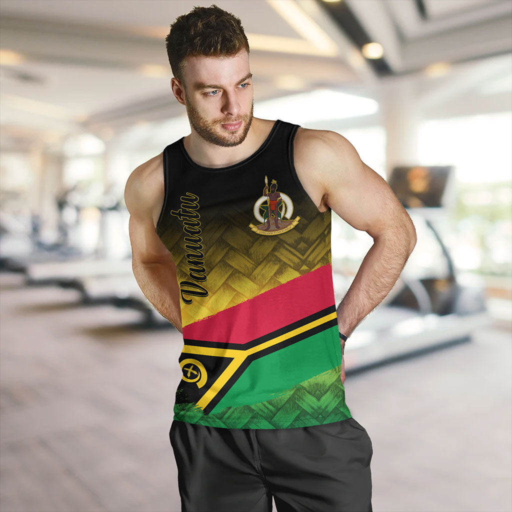 Vanuatu Tank Top Flag Lauhala Style