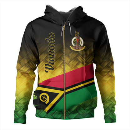 Vanuatu Hoodie Flag Lauhala Style