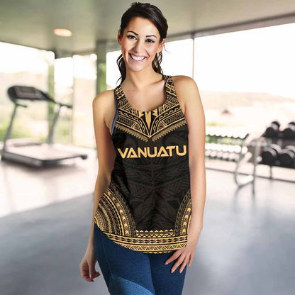 Vanuatu Women Racerback Tank - Polynesian Chief Gold Version