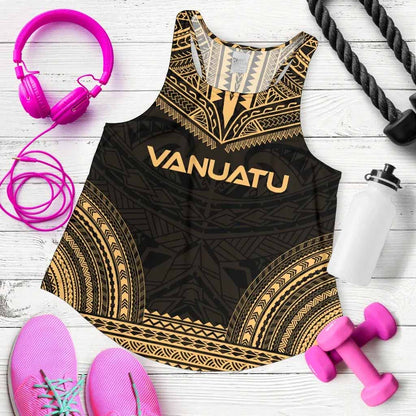 Vanuatu Women Racerback Tank - Polynesian Chief Gold Version