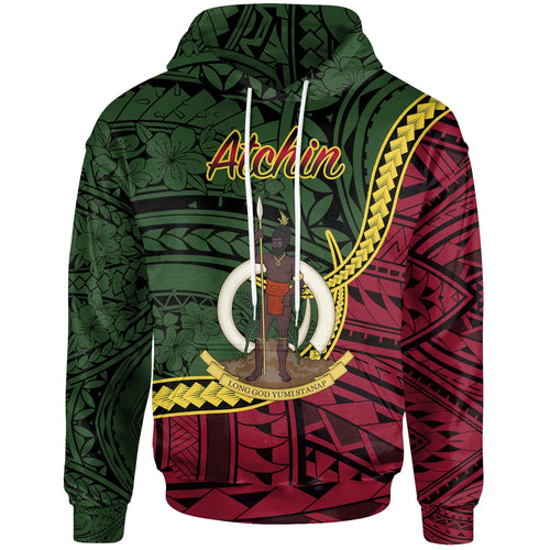 Vanuatu Hoodie - Atchin Seal Of Vanuatu Polynesian Patterns
