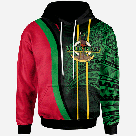 Vanuatu Hoodie - Custom Personalised Polynesian Wave Special Style