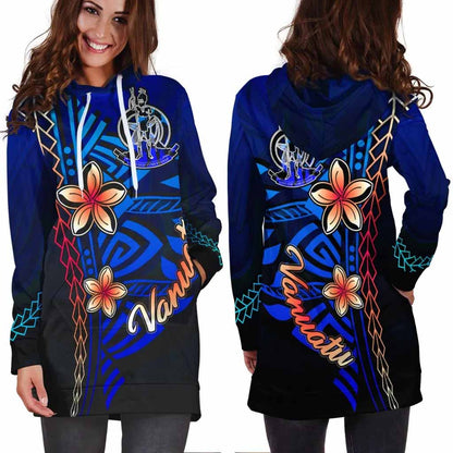 Vanuatu Hoodie Dress - Vintage Tribal Mountain