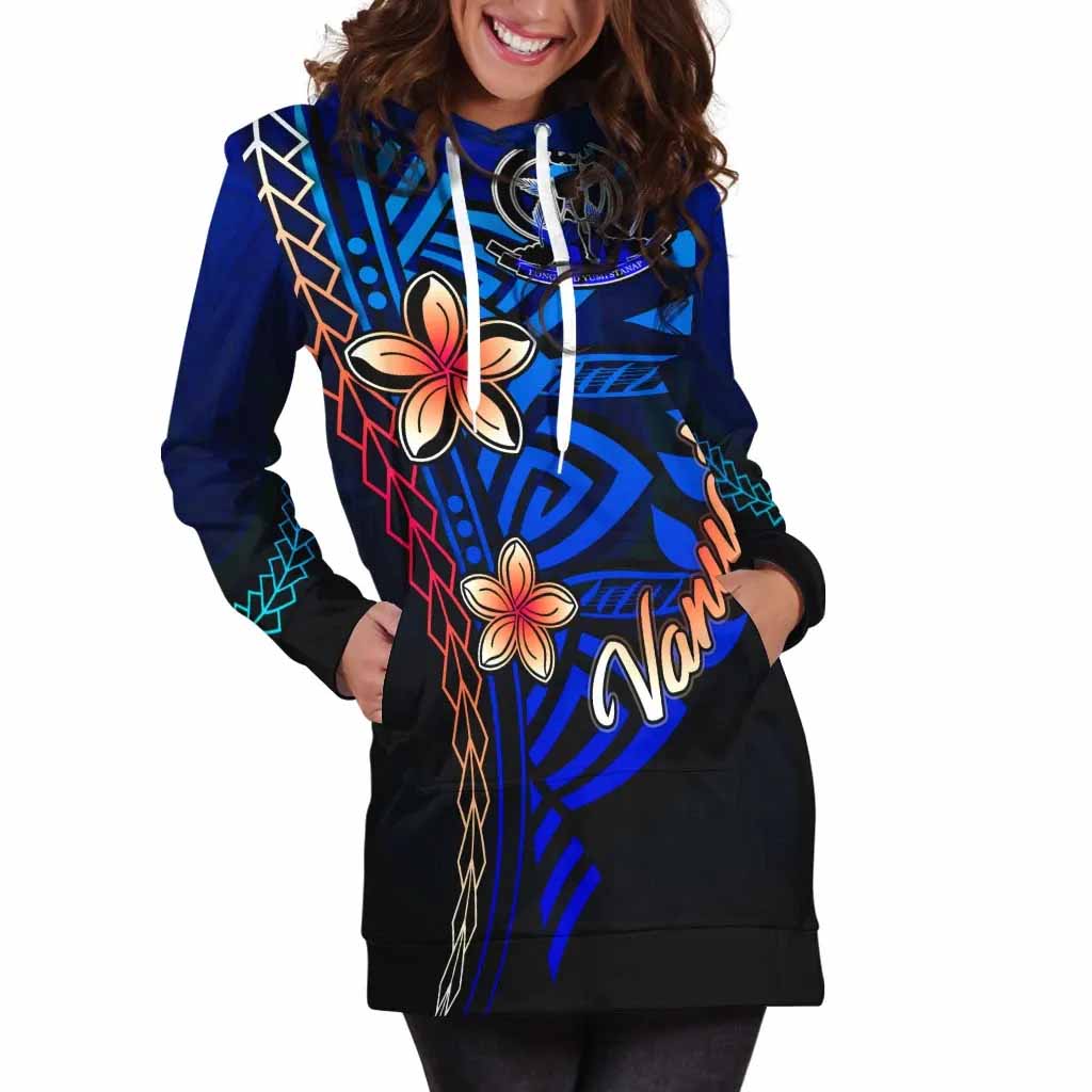 Vanuatu Hoodie Dress - Vintage Tribal Mountain