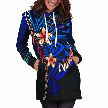 Vanuatu Hoodie Dress - Vintage Tribal Mountain