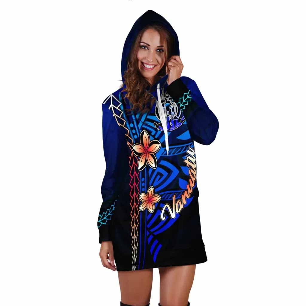 Vanuatu Hoodie Dress - Vintage Tribal Mountain