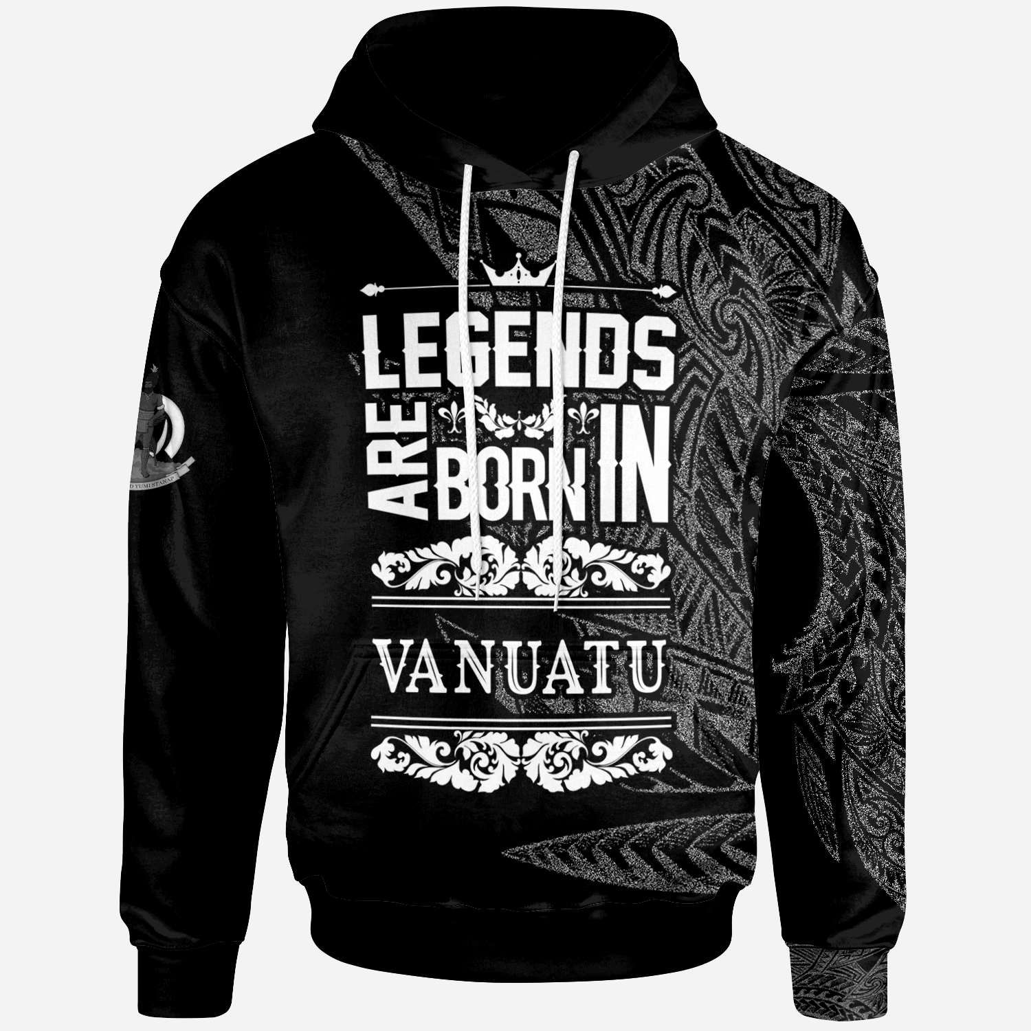 Vanuatu Hoodie - Legends Are Born In White Color