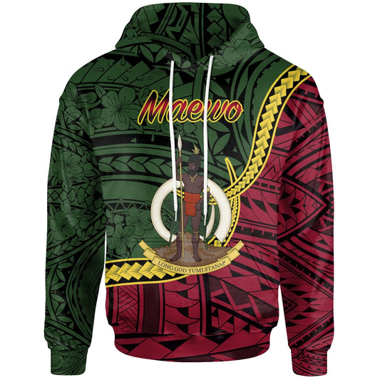 Vanuatu Hoodie - Maewo Seal Of Vanuatu Polynesian Patterns