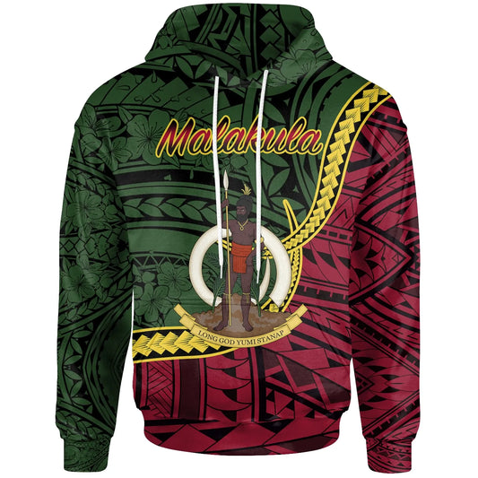Vanuatu Hoodie - Malakula Seal Of Vanuatu Polynesian Patterns