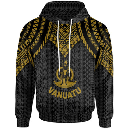Vanuatu Hoodie - Polynesian Armor Style Gold