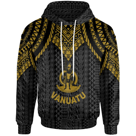 Vanuatu Hoodie - Polynesian Armor Style Gold