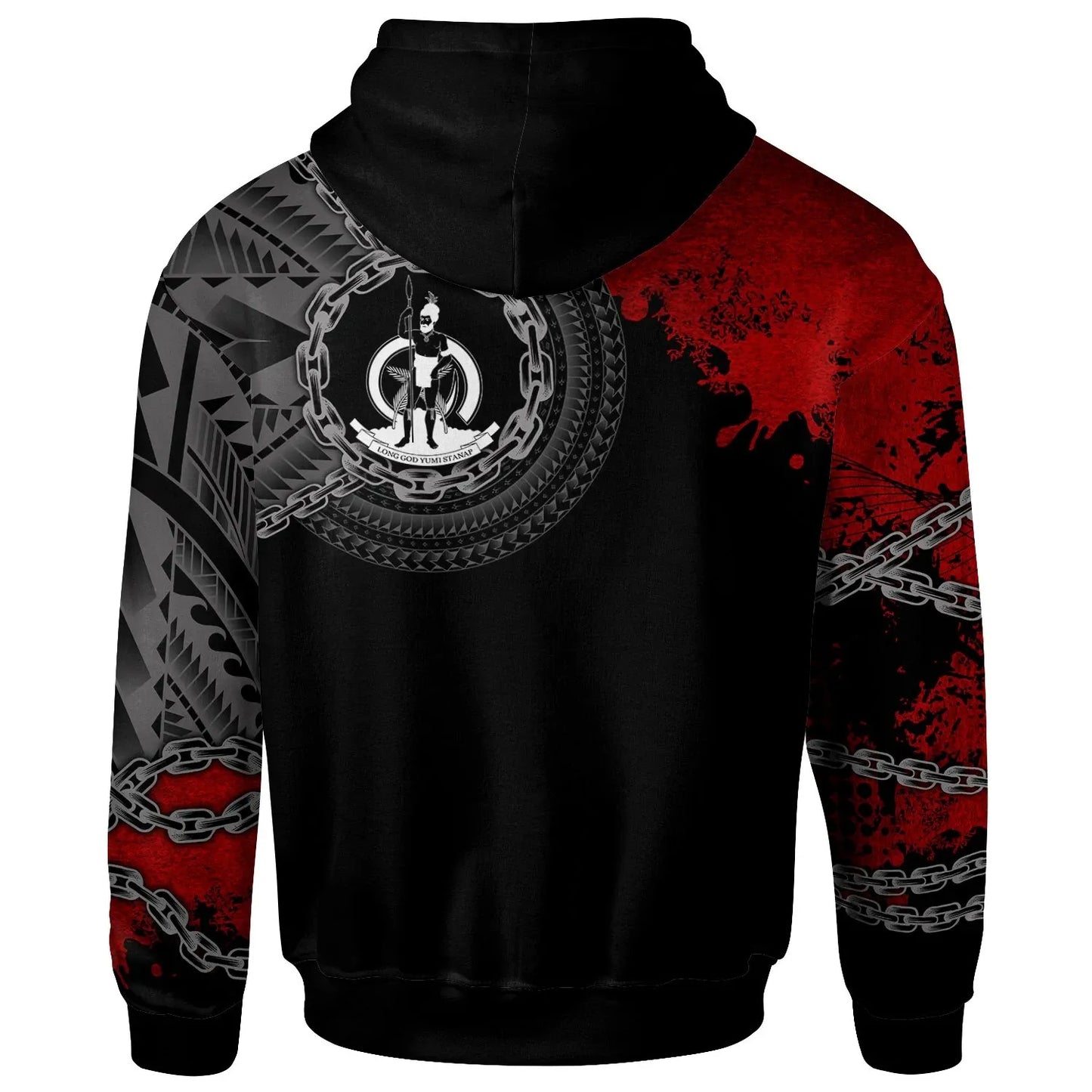Vanuatu Hoodie - Polynesian Chain Style