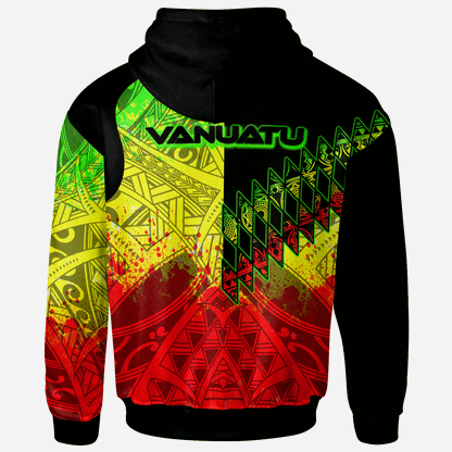 Vanuatu Hoodie - Reggage Color Symmetry Style