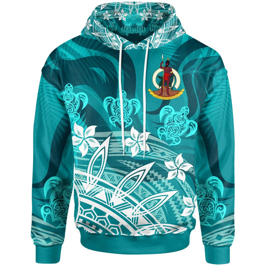 Vanuatu Hoodie - Turtle Around Flower