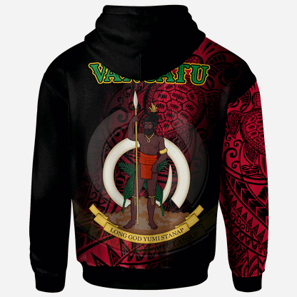 Vanuatu Hoodie - Turtle Polynesian Style