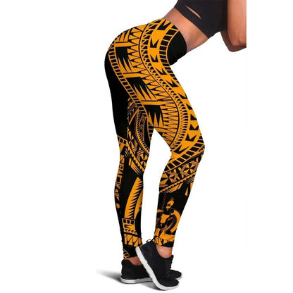 Vanuatu Legging Polynesian Pattern Gold