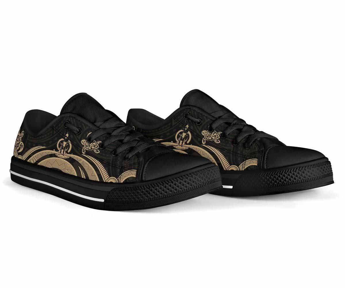 Vanuatu Low Top Canvas Shoes - Gold Tentacle Turtle
