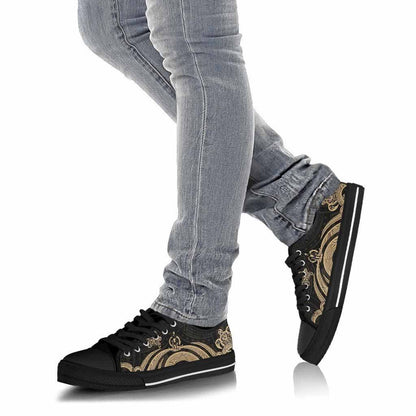 Vanuatu Low Top Canvas Shoes - Gold Tentacle Turtle