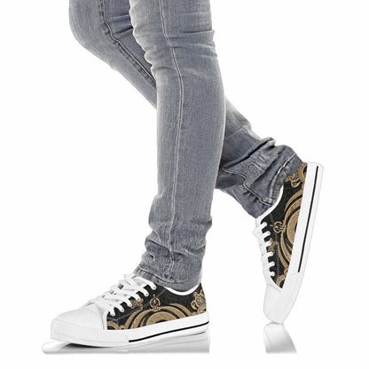 Vanuatu Low Top Canvas Shoes - Gold Tentacle Turtle