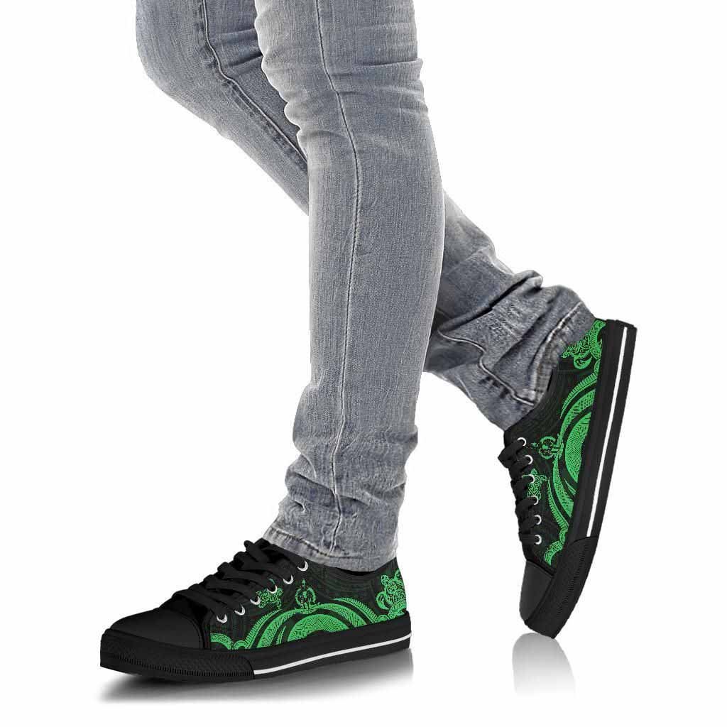 Vanuatu Low Top Canvas Shoes - Green Tentacle Turtle