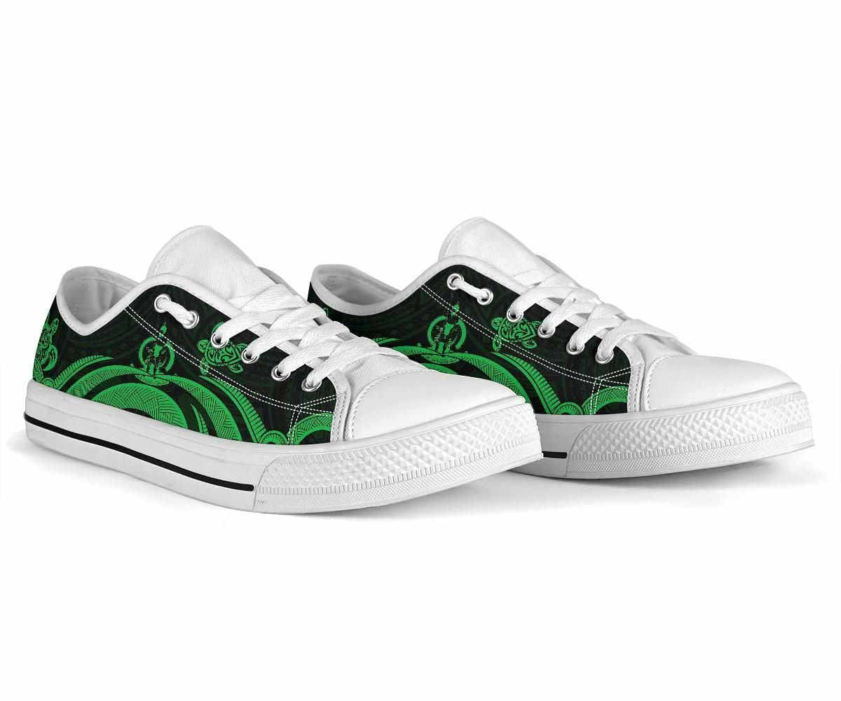 Vanuatu Low Top Canvas Shoes - Green Tentacle Turtle