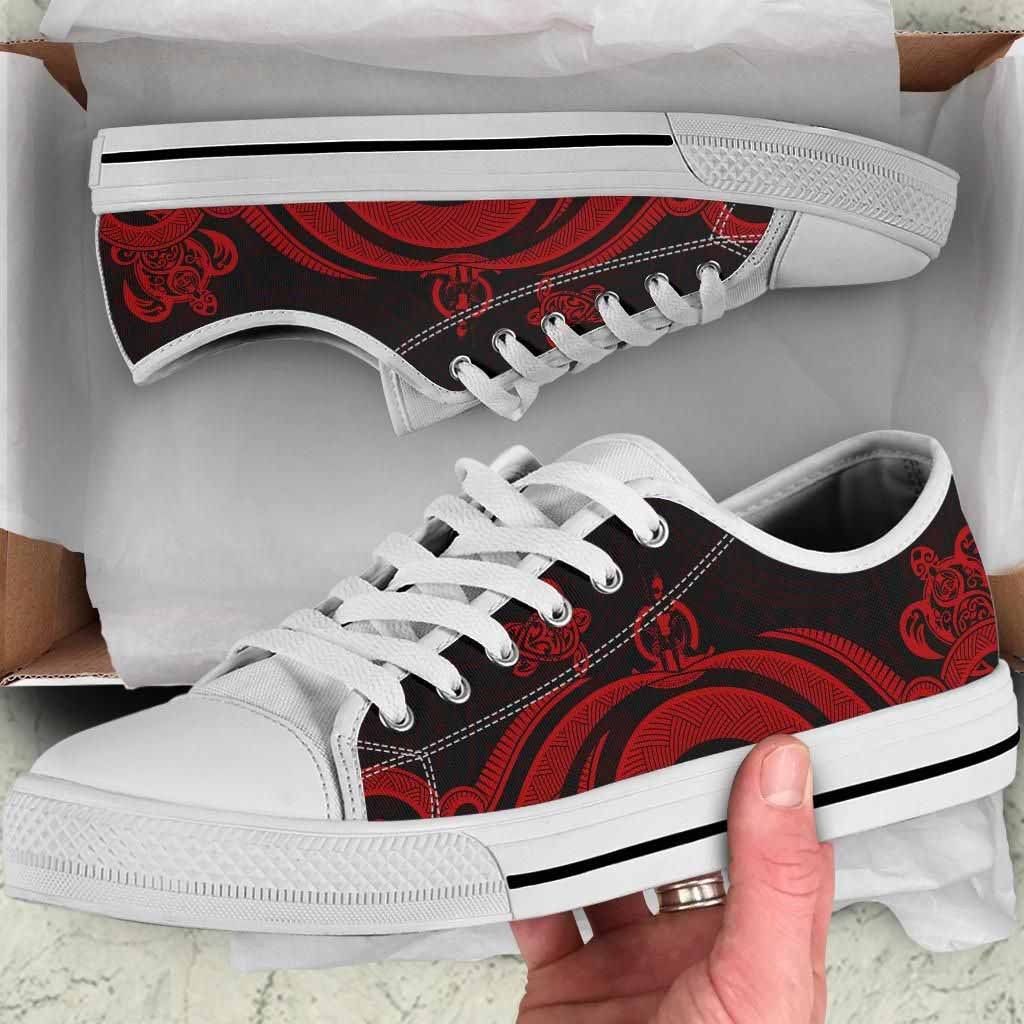 Vanuatu Low Top Canvas Shoes - Red Tentacle Turtle