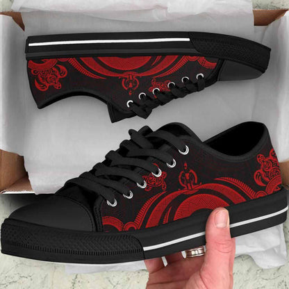 Vanuatu Low Top Canvas Shoes - Red Tentacle Turtle