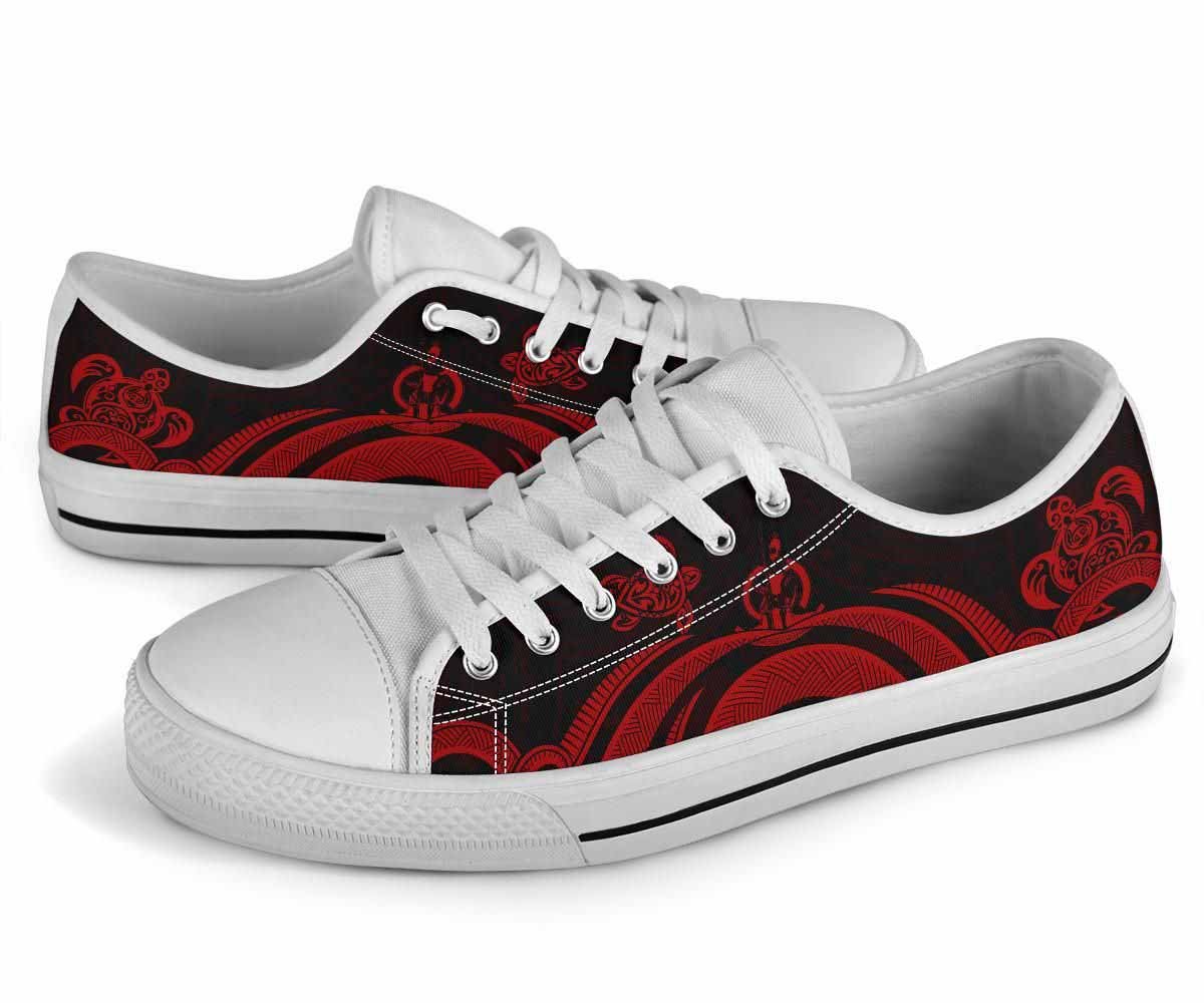 Vanuatu Low Top Canvas Shoes - Red Tentacle Turtle