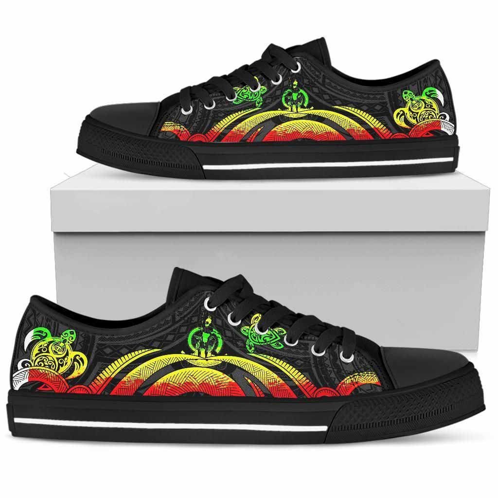 Vanuatu Low Top Canvas Shoes - Reggae Tentacle Turtle