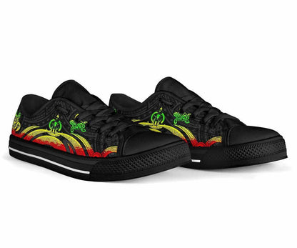 Vanuatu Low Top Canvas Shoes - Reggae Tentacle Turtle